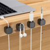 Magnetic cable organizer clip for desk Adjustable Cable Clip