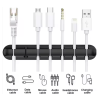 3-Pack Adhesive Cable Clips for Desk & Wall
