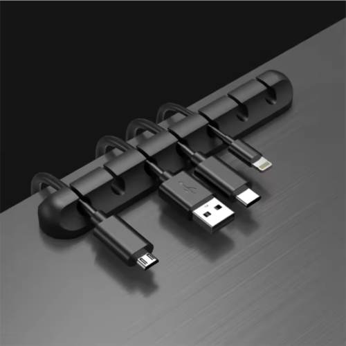 3-Pack Adhesive Cable Clips for Desk & Wall