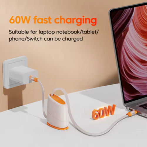 100W Retractable USB-C Cable  Fast Charging