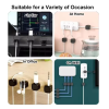 Magnetic cable organizer clip for desk Adjustable Cable Clip