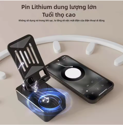 3-in-1 Bluetooth Speaker Phone Stand with Power Bank